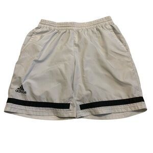 Adidas AEROREADY White/Light Grey Basketball Athletic Shorts XL